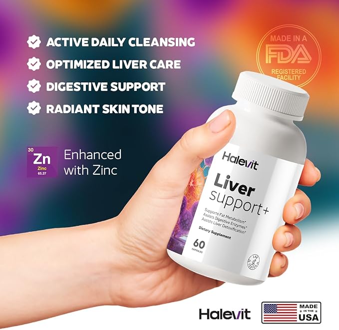Liver Support Supplement 2-Pack | Third-Party Tested | Zinc Choline Milk Thistle Beetroot Artichoke Chanca Piedra Dandelion | Liver Detox &amp Cleanse | Made in USA | Free Bag Included