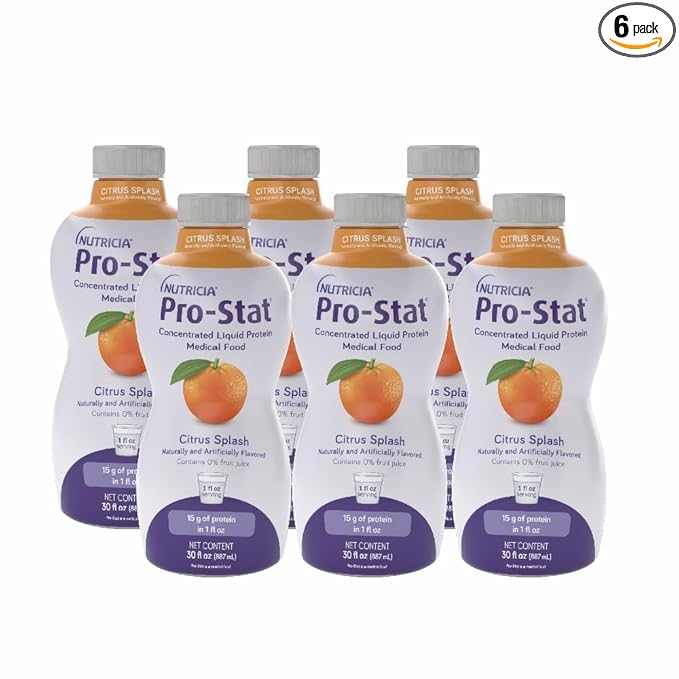 Pro-Stat Concentrated Liquid Protein Medical Food - Citrus Splash Flavor 30 Fl Oz Bottle (Case of 6)