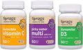 Renzo's Vitamins Immunity Builder Bundle - Vitamin C with Elderberry &amp Zinc for Immune Support Picky Eater Kids Multivitamin and Vitamin D3