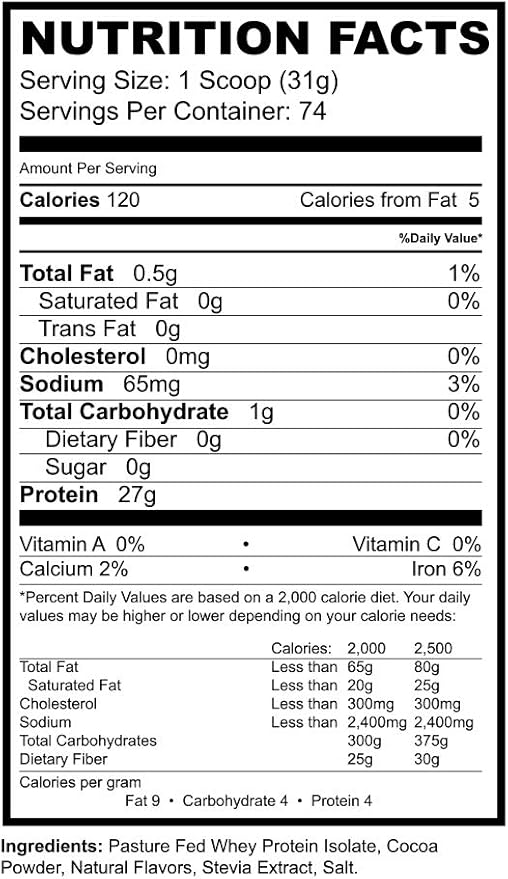Precision ISO Cookies &amp Cream 2lb | 27g Whey Protein Isolate | Non-GMO | Sugar Free | 27 Servings