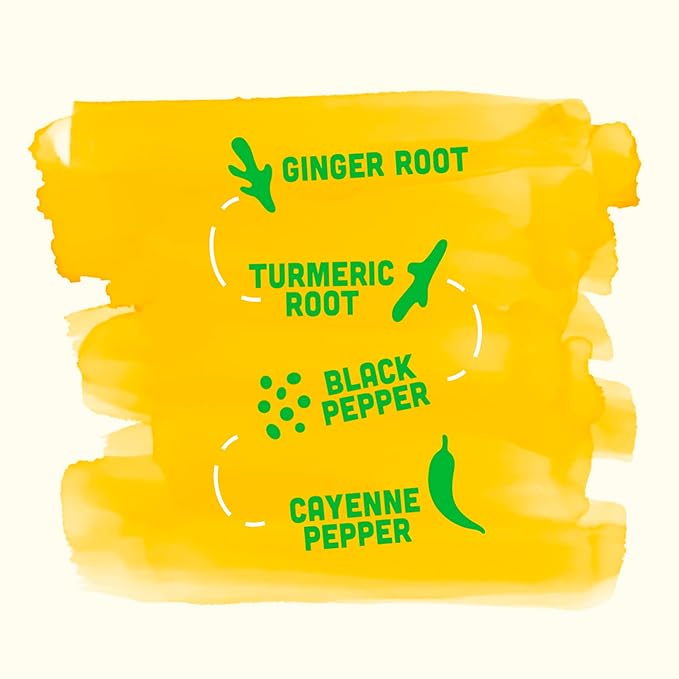 Vive Organic Immune Support Shot Cold-Pressed Ginger Turmeric &amp Cayenne Gluten Free Vegan Immunity Boost Cayenne 2 Fl Oz (Pack of 12)