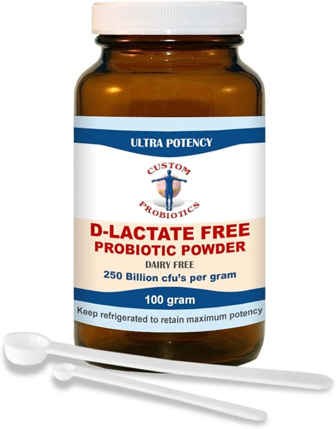 Custom Probiotics D-Lactate Free Probiotics Powder (100 Gram)
