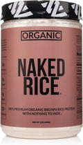 NAKED Rice 1Lb - Organic Brown Rice Protein Powder - Vegan Protein Powder GMO Free Gluten Free &amp Soy Free. Plant-Based Protein No Artificial Ingredients - 15 Servings