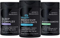 Sports Research® Sleep Pack - Sleep Complex with Melatonin 5mg + Magnesium L-Threonate Capsules 2000mg + Ashwagandha