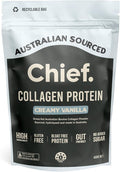 Chief. Collagen Protien Powder Creamy Vanilla Flavour 100% Organic Grass-Fed Aussie Beef Supports Gut Health &amp Joints Bloat Free &amp No Sugar 30 Servings