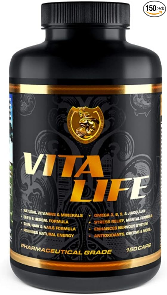 RSN | Vita Life | Complete Multivitamin &amp Mineral + COQ-10 | EFA | Veggies &amp Herbs Blend | 150 Capsules