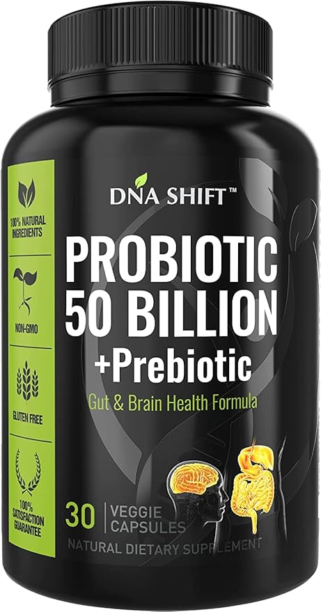 Probiotics for Women and Men - 11 strains - 50 Billion CFU - Probiotic Supplement for Digestive Health - Gut Health - Supports Constipation Diarrhea Gas &amp Bloating - 30ct