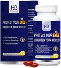 Eye Supplement - Lutein 10mg Meso-Zeaxanthin 10mg Zeaxanthin 2mg - Eye Vitamins Supports Vision Blue Light Protection &amp Macular Health - Natural Antioxidant Formula | 90 Softgels