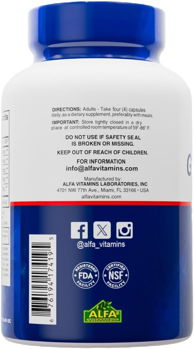 Premium Glucosamine &amp Chondroitin Nutritional Supplement - Healthy Joint Bone &amp Knee Support - Rich in MSM &amp Collagen - Organic Natural Ingredients - Made in USA - 90 Capsules - 4 Pack