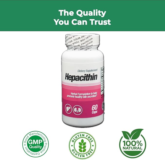 Hepacithin Herbal Liver Support – Promotes Healthy Bile Secretion &amp Digestive Detox
