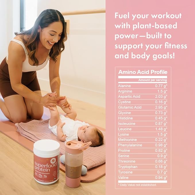 Boobie Body Superfood Protein Pregnancy and Postpartum Meal Replacement Shake Coffee Caramel Flavor | 19g Protein | Safe for Lactation &amp Motherhood | Organic Vegan Zero Sugar 1 Tub (20 Serving