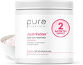 Pure Therapro Rx Just Relax Cherry - 60 Servings | Supports Relaxed Mood &amp Healthy Blood Pressure | Myo-inositol Di-Magnesium Malate GABA Taurine &amp L-Theanine