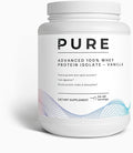 PURE LIFE Advanced Whey Protein Isolate Vanilla – 100% Pure &amp Natural Whey Protein Vanilla Powder – Low Carb – 48 Servings – High Protein Powder for Muscle Recovery and Fast Digestion