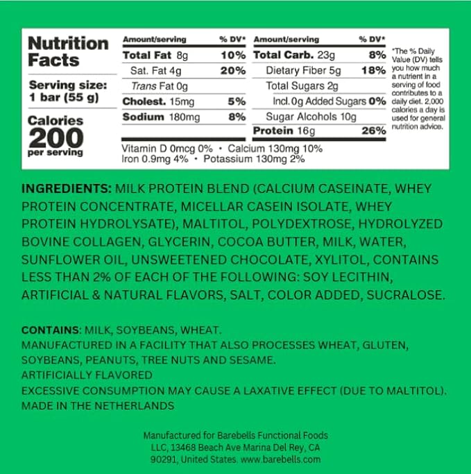 Barebells Soft Protein Bars Banana Caramel - 24 Bars (2 Packs of 12) - Protein Snacks with 16g of High Protein - Fluffy Chocolate Treat with 2g of Total Sugars - Soft Protein Snack &amp Breakfast Bar