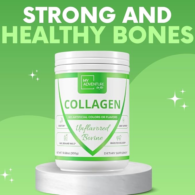 My Adventure to Fit Hydrolyzed Collagen for Women - Grass Fed Collagen Powder for Muscle Growth &amp Collagen Protein Powder - Keto Collagen Powder for Joints &amp Gut Health - Unflavored Bovine 300