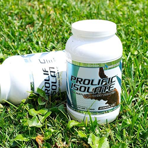 G6 Sports Nutrition Prolific Isolate All Natural Whey Protein Isolate (Gluten Free Lactose Free Stevia Sweetened 25g Protein 100 Calories) – 2.5lb Jar – Chocolate