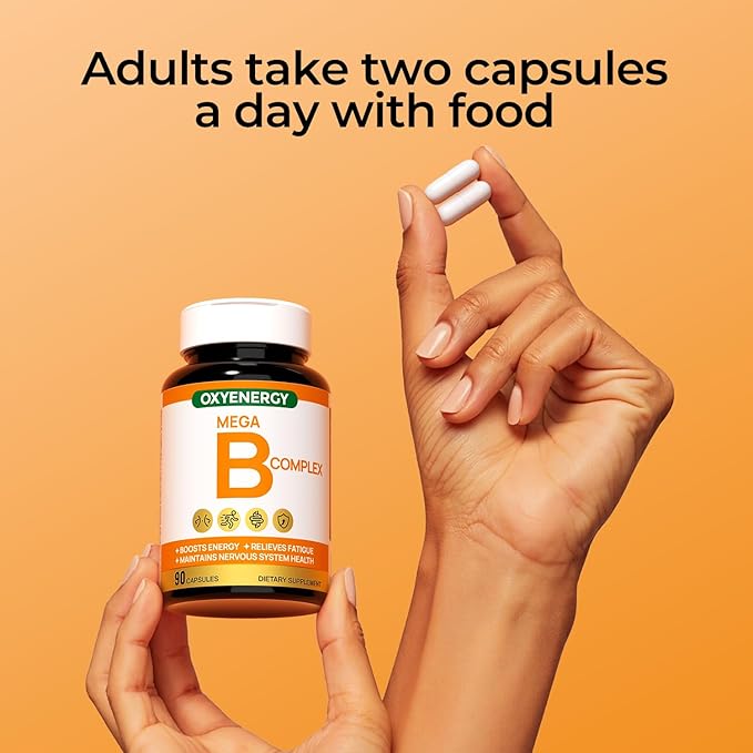 OxyEnergy Milk Thistle 300mg &amp Mega Vitamin B Complex Capsules