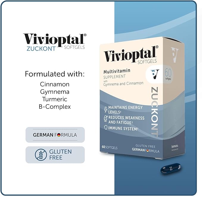 Vivioptal with Gymnema and Cinnamon Multivitamin Supplement 60 Softgels
