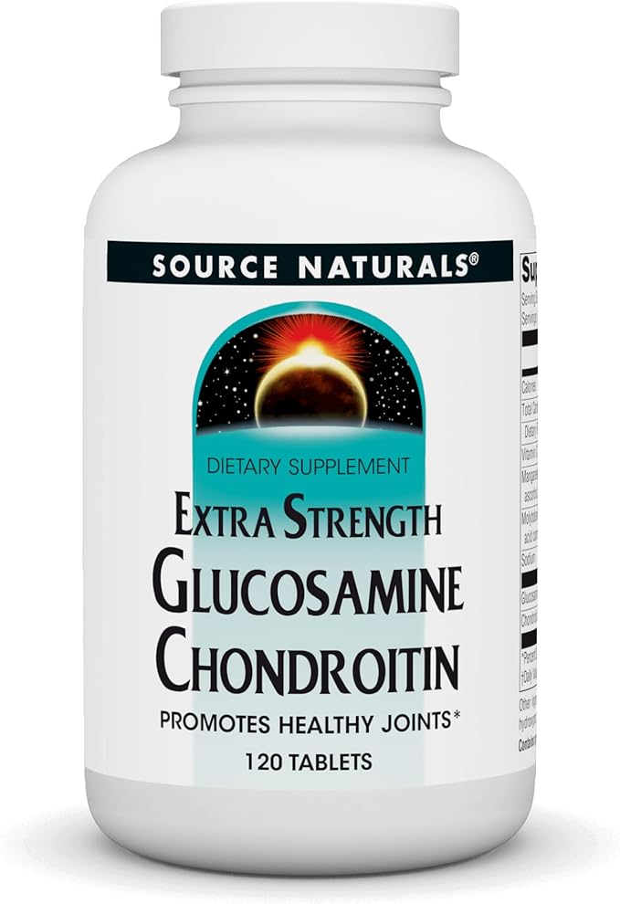 Source Naturals Extra Strength Glucosamine ChondroitinPromotes Healthy Joints* - 120 Tablets