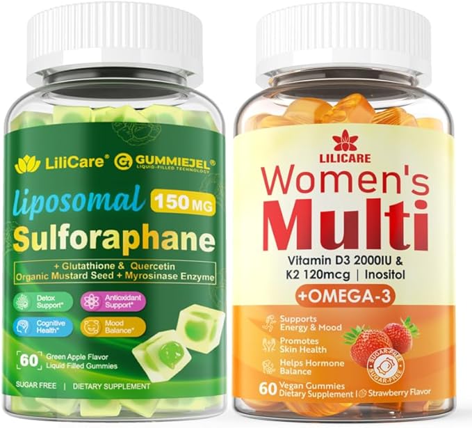 Womens Multivitamin Gummy &amp Sulforaphane with Glutathione Gummies