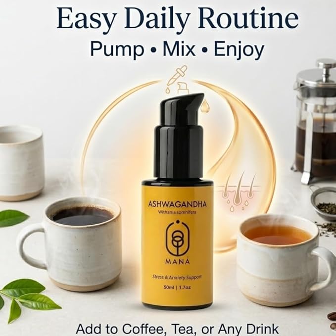 Ashwagandha Liquid 50 ml - Organic KSM-66® Ashwagandha Root Extract - Liquid Herbal Supplement Non-GMO Glueten-Free with a Convenient Pump for Easy Daily use