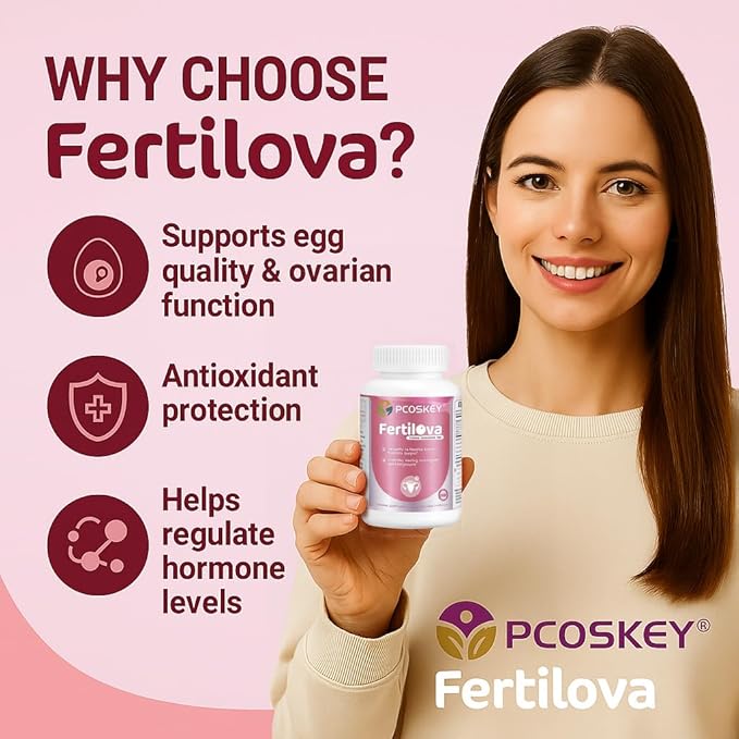 Fertilova Women’s Reproductive Health Support Supplement – Myo-Inositol Methylfolate CoQ10 &amp Antioxidants – Cellular Health &amp Energy Support – 120 Vegetarian Capsules