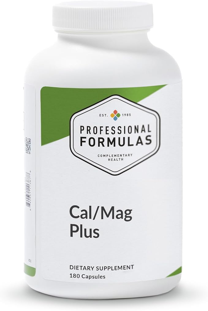Professional Formulas Cal/Mag Plus – Calcium Magnesium Vitamin D3 &amp Boron – Highly Absorbable Mineral Complex for Healthy Bone Density Muscle Function &amp Nutrient Metabolism – 90 Capsules