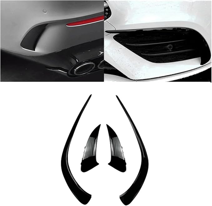 6Pcs Car Front &amp Rear Bumper Splitter Spoilers Side Canard Trim Compatible For Benz CLA C118 CLA200 260 2020+