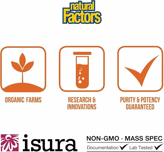 Whey Factors by Natural Factors Grass Fed Whey Protein Concentrate Aids Muscle Development and Immune Health Unflavored 2 lb