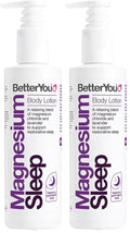 BetterYou Magnesium Sleep Body Lotion - Relaxing Body Lotion - Magnesium Body Cream with Lavender and Chamomile Blend - Sore Muscle Relief - 6.08 oz (Pack of 2)