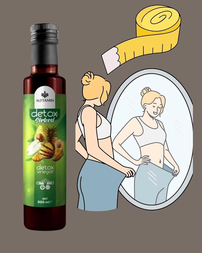 Natural Detox Slimming Vinegar Herbal Blend 16.9 fl oz (500ml)