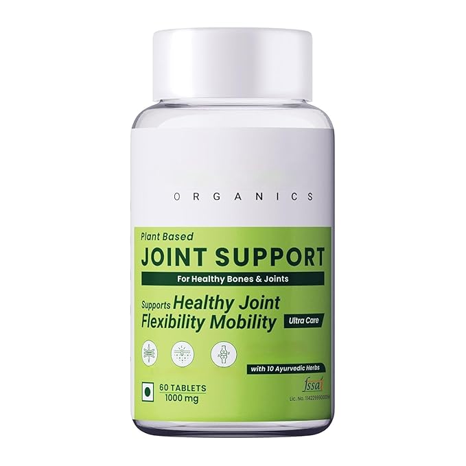 HealthVeds Plant Based Joint Support 1000 Mg With Moringa Leaves Powder Boswellia Serrata Powder | 60 Veg Tablets | Supports Healthy Joints