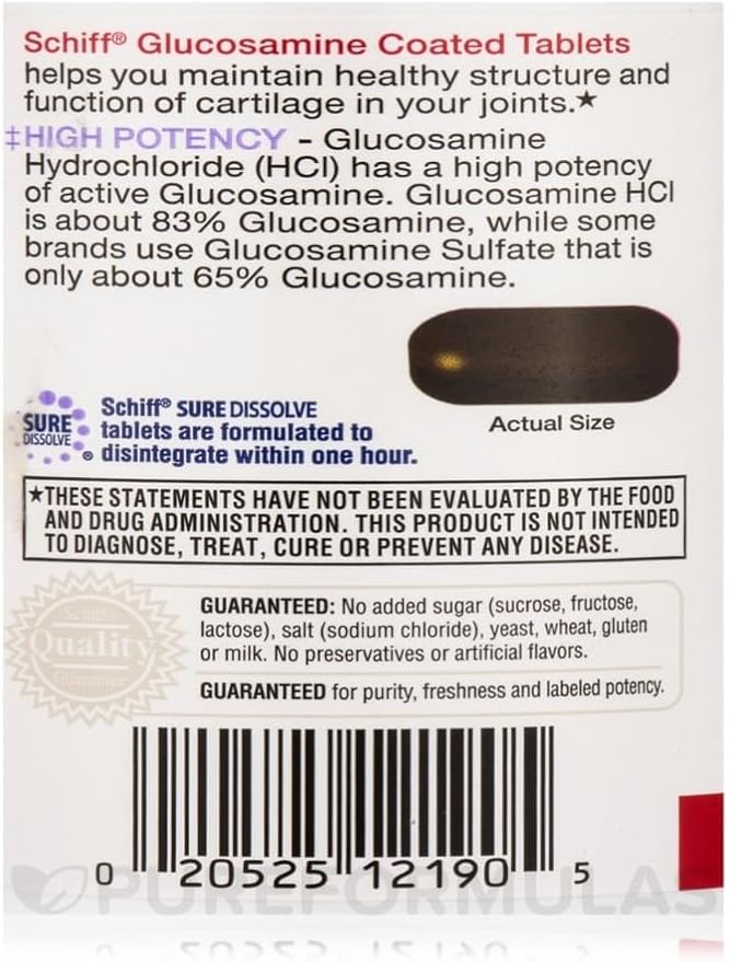 Schiff Glucosamine 2000mg with Hyaluronic Acid (Pack of 6)