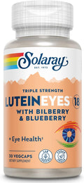 SOLARAY Triple Strength Lutein Eyes 18 mg | Eye &amp Macular Health Support Supplement w/Naturally Occurring Lutein and Zeaxanthin | Non-GMO | 30 Count