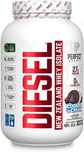 Perfect Sports Diesel 100% New Zealand Whey Protein Isolate | Stevia Sweetened No Artificial Ingredients Keto | 0g Carb 0g Fat 26g Protein | 2 Pounds (Cookies 'n Cream)