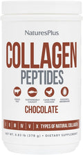 NaturesPlus Collagen Peptides Chocolate - 0.83 lb Powder - Hair Skin Nail &amp Joint Health Immune System Support - Non-GMO Gluten Free - 14 Servings