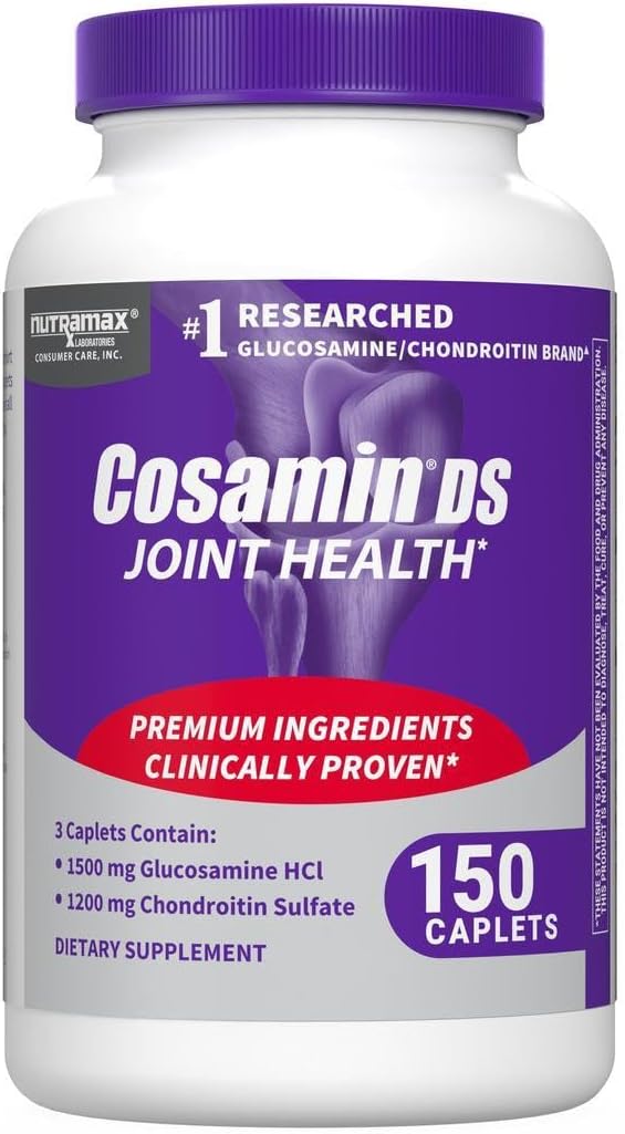 Nutramax Laboratories Cosamin® DS Joint Health Supplement with Glucosamine &amp Chondroitin for Adult Men &amp Women Joint Supplement 150 Caplets
