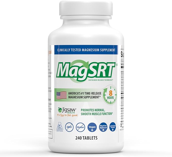 Jigsaw Health Magnesium Bundle | MagSRT 240 Tablets and Brain Boost 90 Capsules