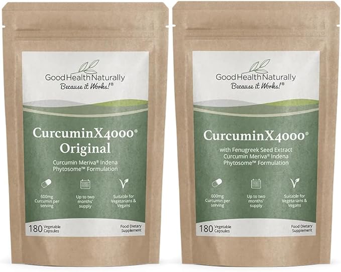GOOD HEALTH NATURALLY BECAUSE IT WORKS! CurcuminX4000® with Fenugreek | Herbal Supplement - Refill Pouch