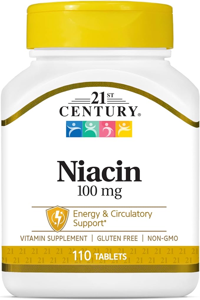 21st Century Niacin 100 Mg Tablets 110 Count (Pack of 3)