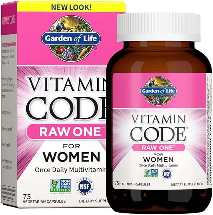 Garden of Life Vitamin Code Raw One Once Daily Multivitamin Capsules &amp Vitamin B Complex - Vitamin Code Raw B Complex - 120 Vegan Capsules