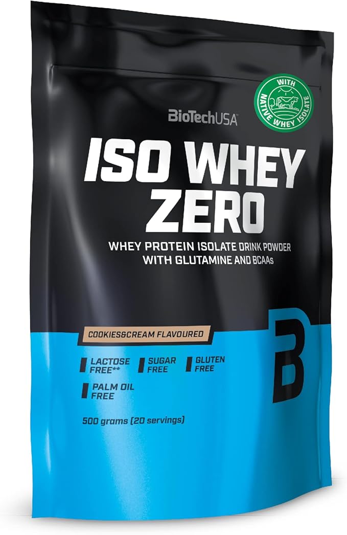 BioTech USA Iso Whey Zero - Cookies &amp Cream - 500 g Bag by BiotechUSA