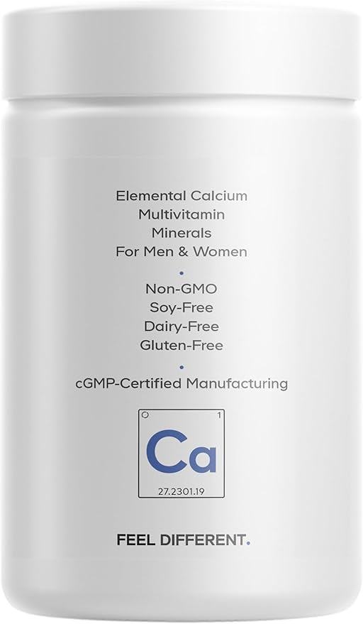 Codeage Calcium 250mg Supplement Vitamin D3 Magnesium Zinc Copper Boron Vitamin K2-2-Month Supply - Elemental &amp High Calcium Vitamins Pills Non-GMO - 120 Capsules
