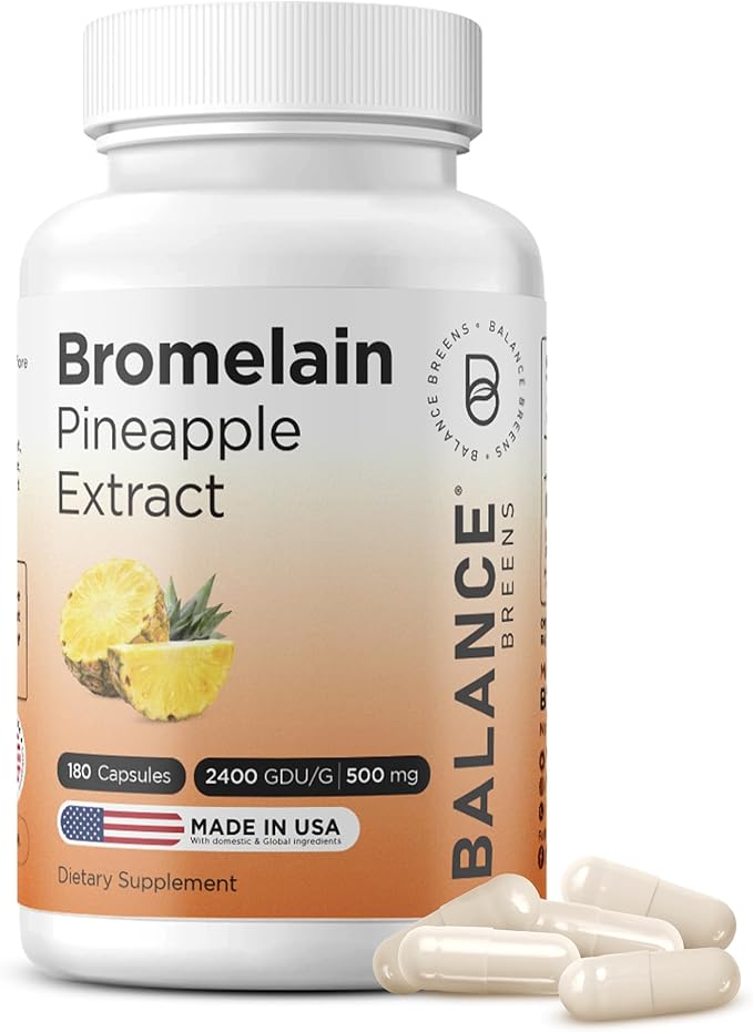 Balancebreens Melatonin + Bromelain + Creatine Nighttime Recovery &amp Performance Bundle