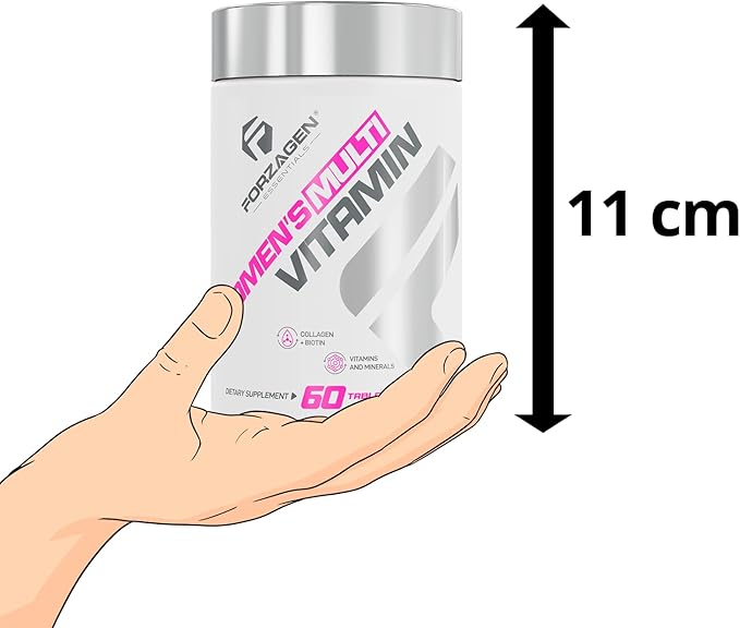 Forzagen Essentials Women's Multi Vitamin with Collagen and Biotin Complete Vitamin and Mineral Supplement 60 Tablets
