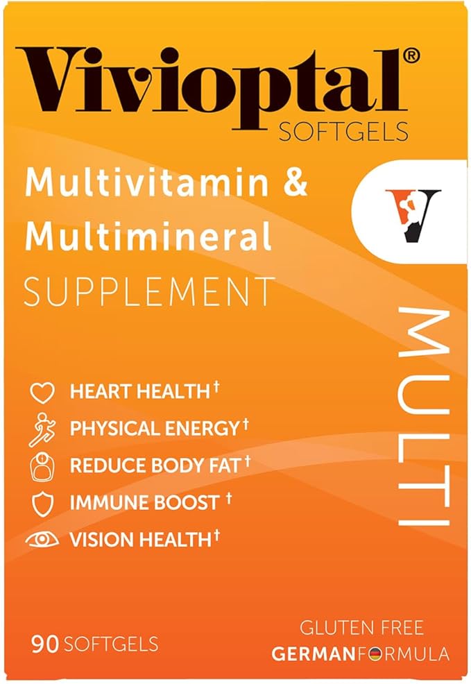 Vivioptal Multi 90 Softgels (1 Year Supply) Multivitamin &amp Multimineral Gluten Free German Formula