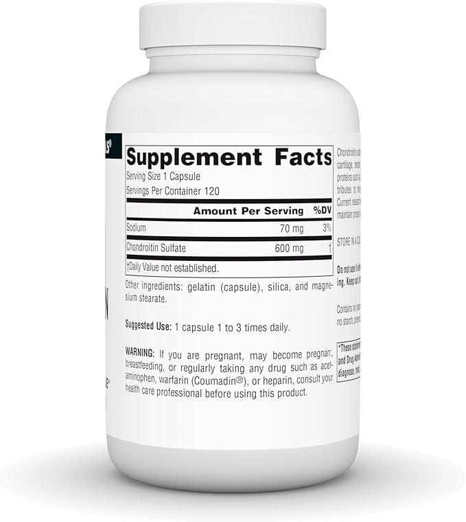 Source Naturals Chondroitin Sulfate Support for Joint Tissue* - 600 mg 120 Capsules