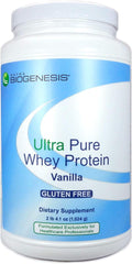 Nutra BioGenesis Ultra Pure Whey Protein Chocolate - B Vitamins Thiamine &amp Riboflavin for Recovery and Lean Body - Chocolate Flavored Protein Powder - Gluten Free - 2.6 Lb