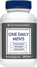 The Vitamin Shoppe One Daily Men's Multivitamin - Energy &amp Antioxidant Blend Daily Multi-Mineral Supplement for Optimal Men's Health Gluten &amp Dairy Free (60 Tablets)