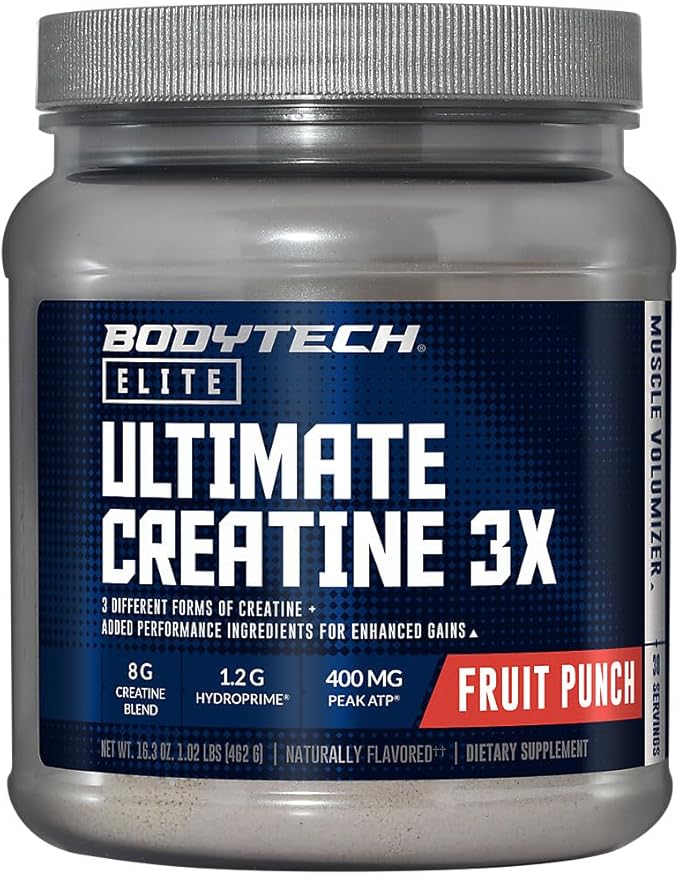BodyTech Elite Ultimate Creatine 3X - Fruit Punch (1.07 Lbs./30 Servings)